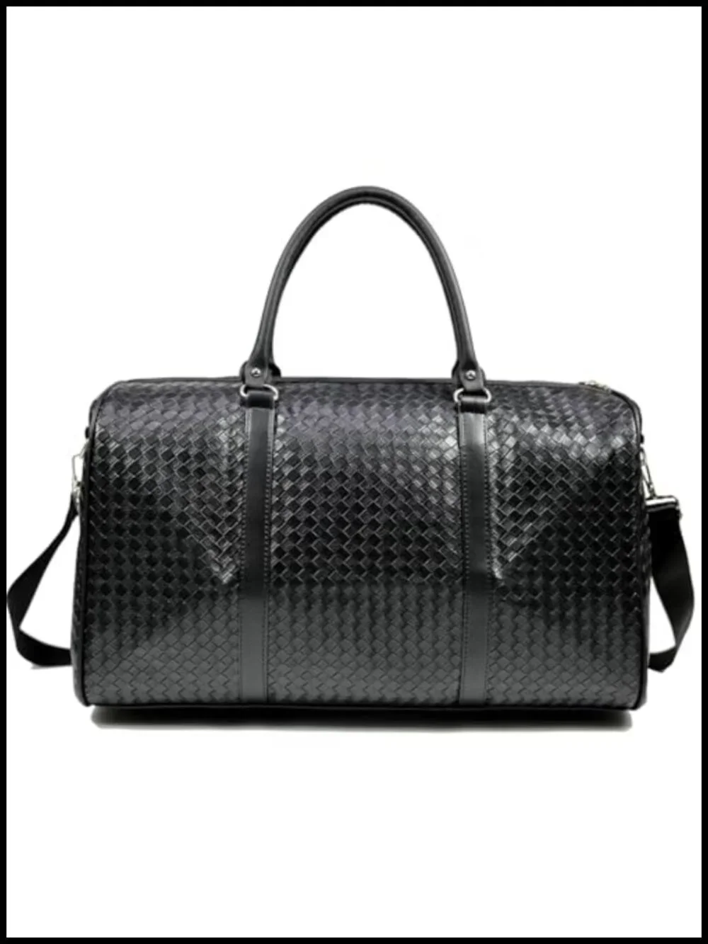 Travel Duffle Bag Weekender with Shoe Compartment Foldable Waterproof Faux